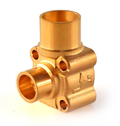 Корпус клапана ТЕ 12/20 под пайку, угловой  7/8"х1 1/8" 